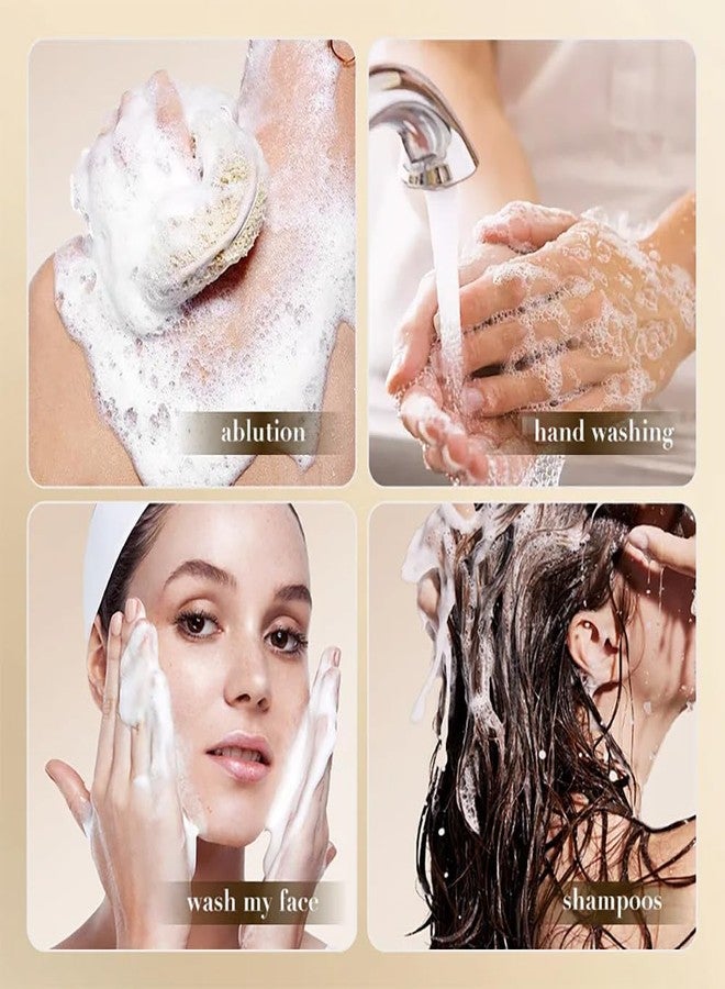 BEUKING Coconut Soap Bar for Face & Body, Handmade Washing Exfoliating Bar, Moisturizing Oil Control Mild Nourishing Removing Body Dirty Cleaning Pore for Women Men Skin Care - Image 4